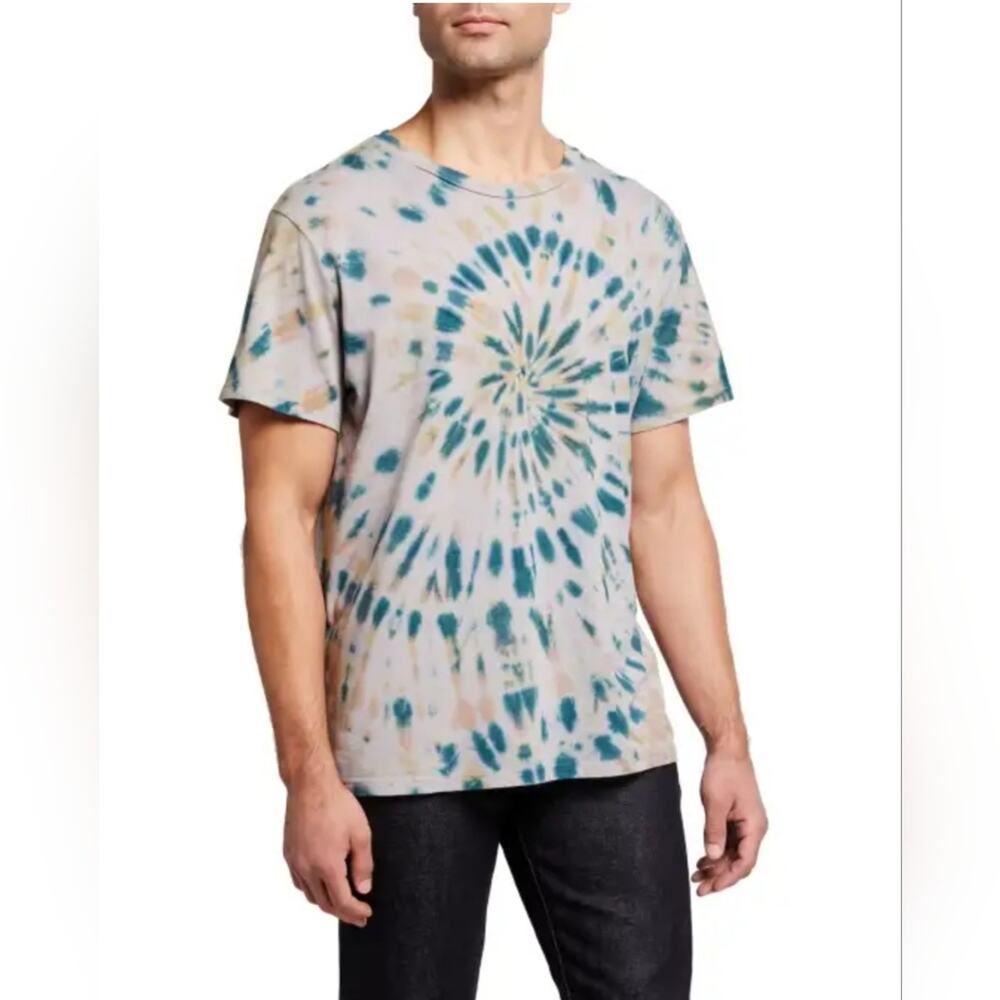 Monrow men's Kaleidescape tie dye short sleeve relaxes fit T-shirt NWT XL